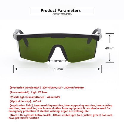 Laser protective glasses Goggles marking machine engraving welding cutting rust removal Anti-laser radiation goggles