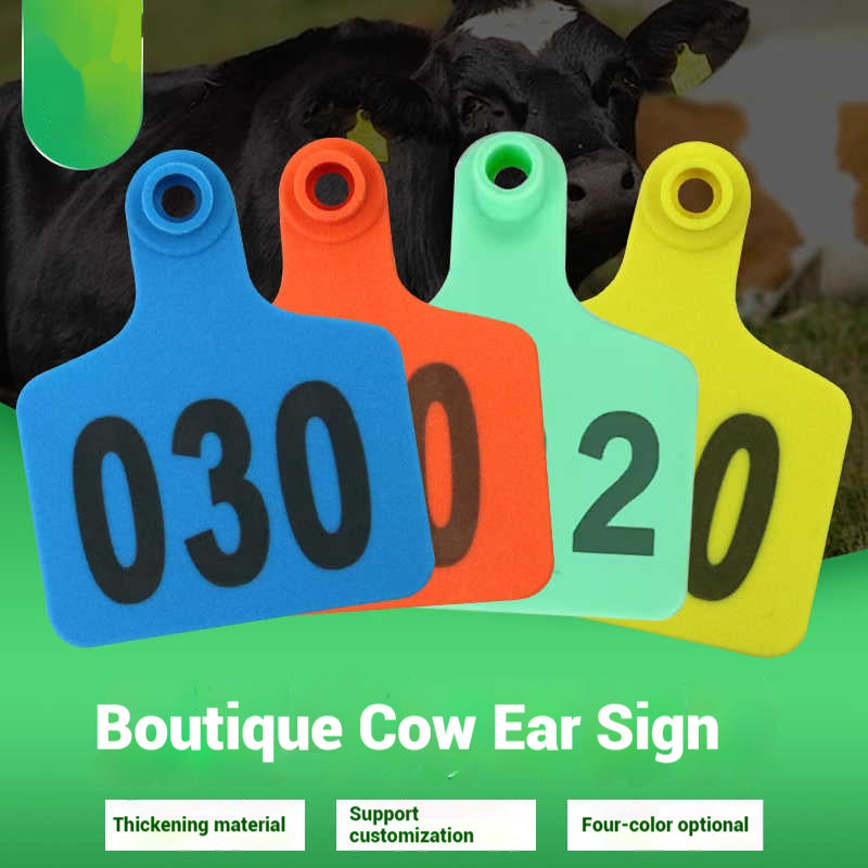 Bull Ear Tag Boards Thickened Animal Ear tag boards Farm Animal Ldentification Management Boards Bull ear tags 100 Pcs