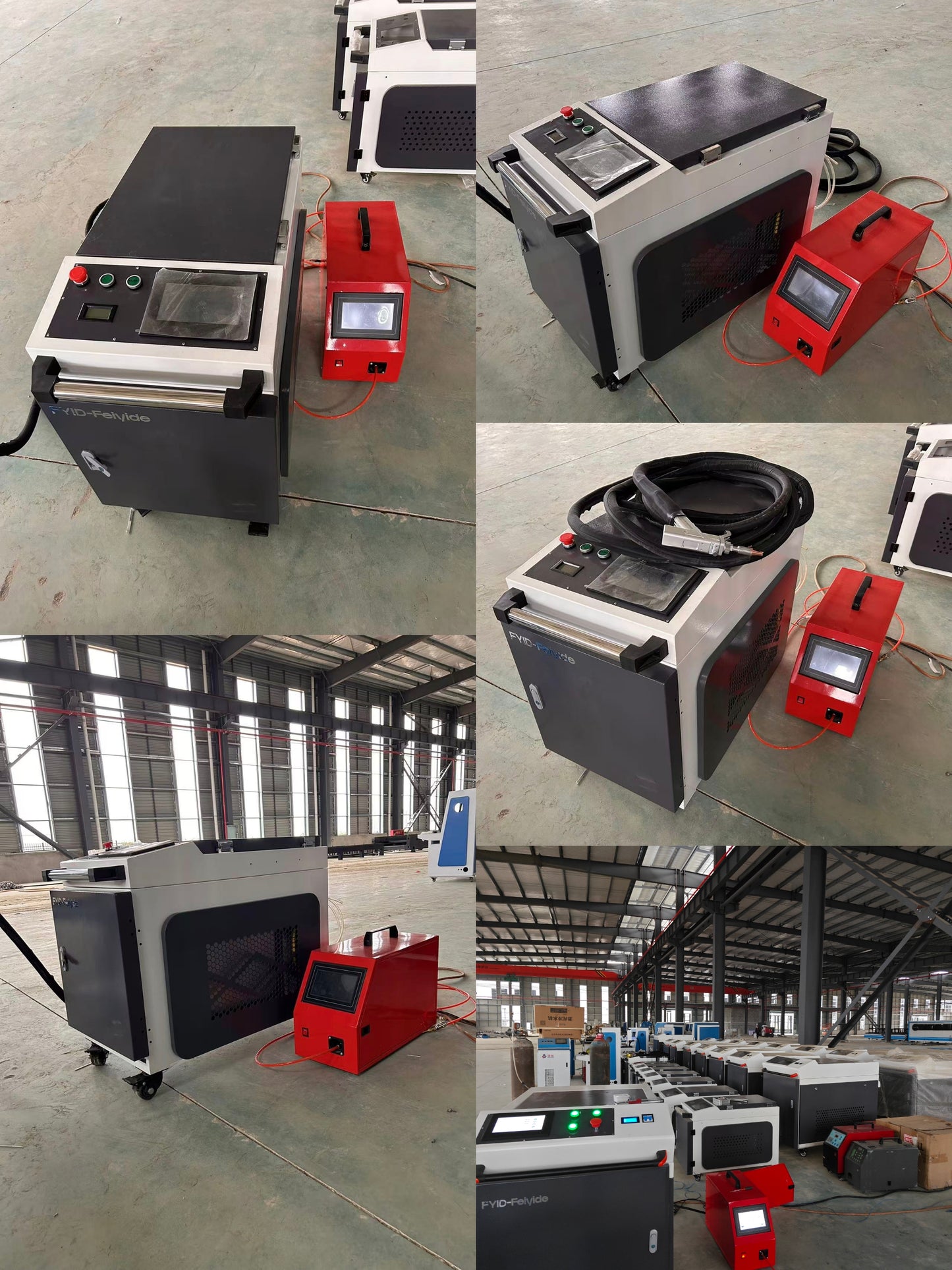 FYID-Feiyide Laser Welder Handheld Fiber Welding Machine  1500W 4 in 1  Water Cooling Cutting Weld Seam Cleaning with Auto Wire Feeder Cable Length 10m for Metal Stainless Steel Aluminum Copper