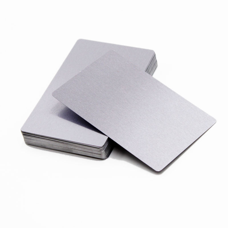 Sheets 0.22mm Laser Marking Test Aluminum Sheet Metal Nameplate Business Card Blank 100 Pcs