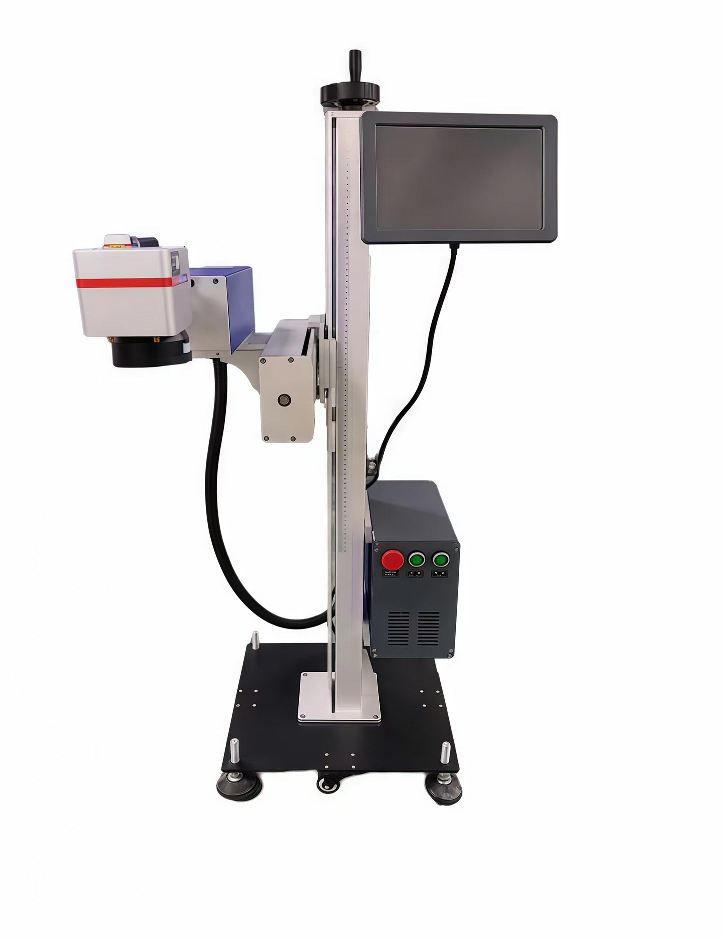 FYlD-Feiyide  5w 355nm flying laser marking machine for factory assembly line packaging date and batch marking plastic box marking