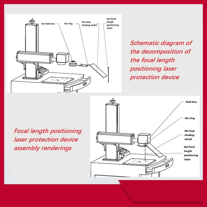 Fiber laser marking machine special laser marking machine protection set marking laser machine shading plate