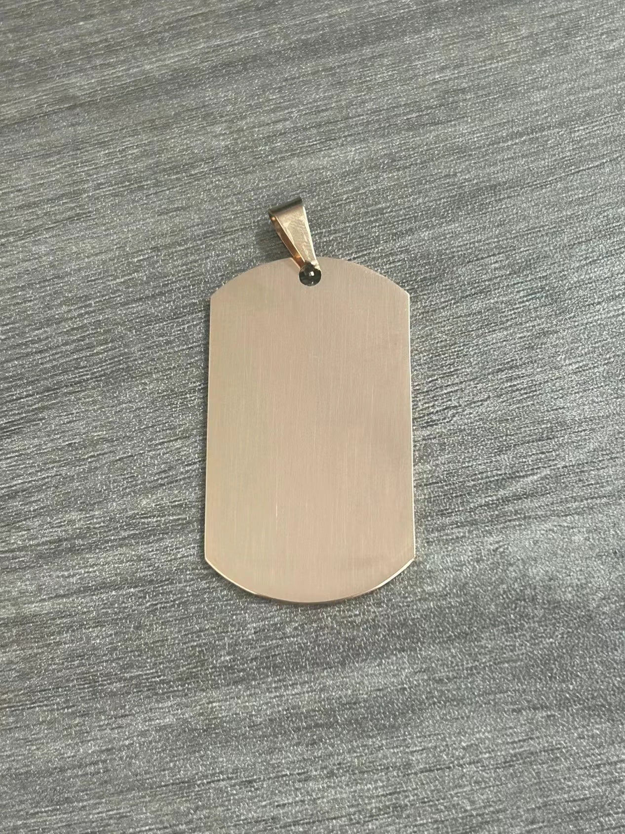 100 Titanium steel dog tag pendant European and American explosive mirror  tag necklace