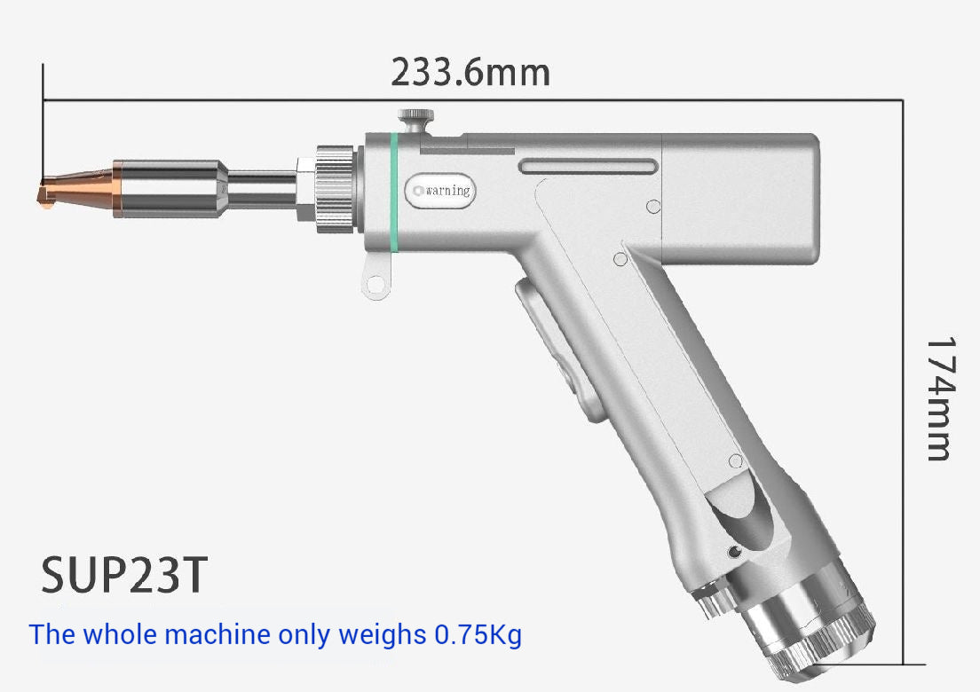 Hot handheld laser welding head for fiber laser welder SUP23T 4 in 1 laser welding machines parts welding gun