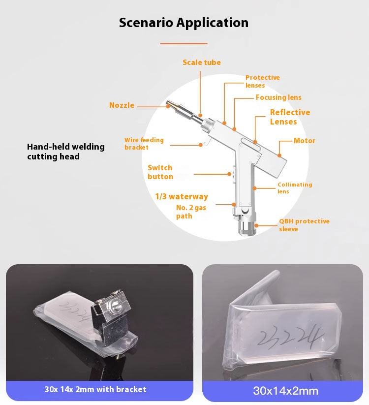 FYID-Feiyide Laser Welding Head Reflector lens 30x14x2mm for SUP21S/T Fiber laser Welder Machine Handheld Reflective Lens Welder with Holder (30*14*2mm 21S)