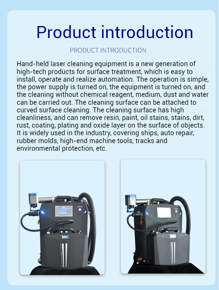 FYID-FeiyidePulse industries laser cleaner Battery included cleaning equipment metal wood paint rust removal laser cleaning machine